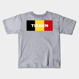 Tienen City in Belgian Flag Kids T-Shirt